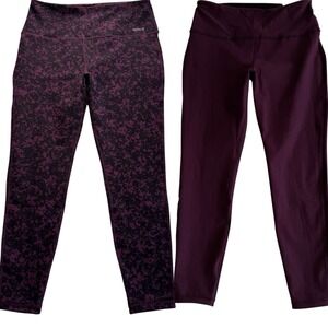 Hurley Potent Purple‎ Black Reversible Leggings NEW Size XL